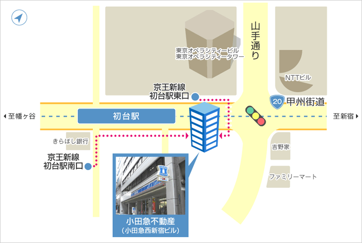 本社周辺地図